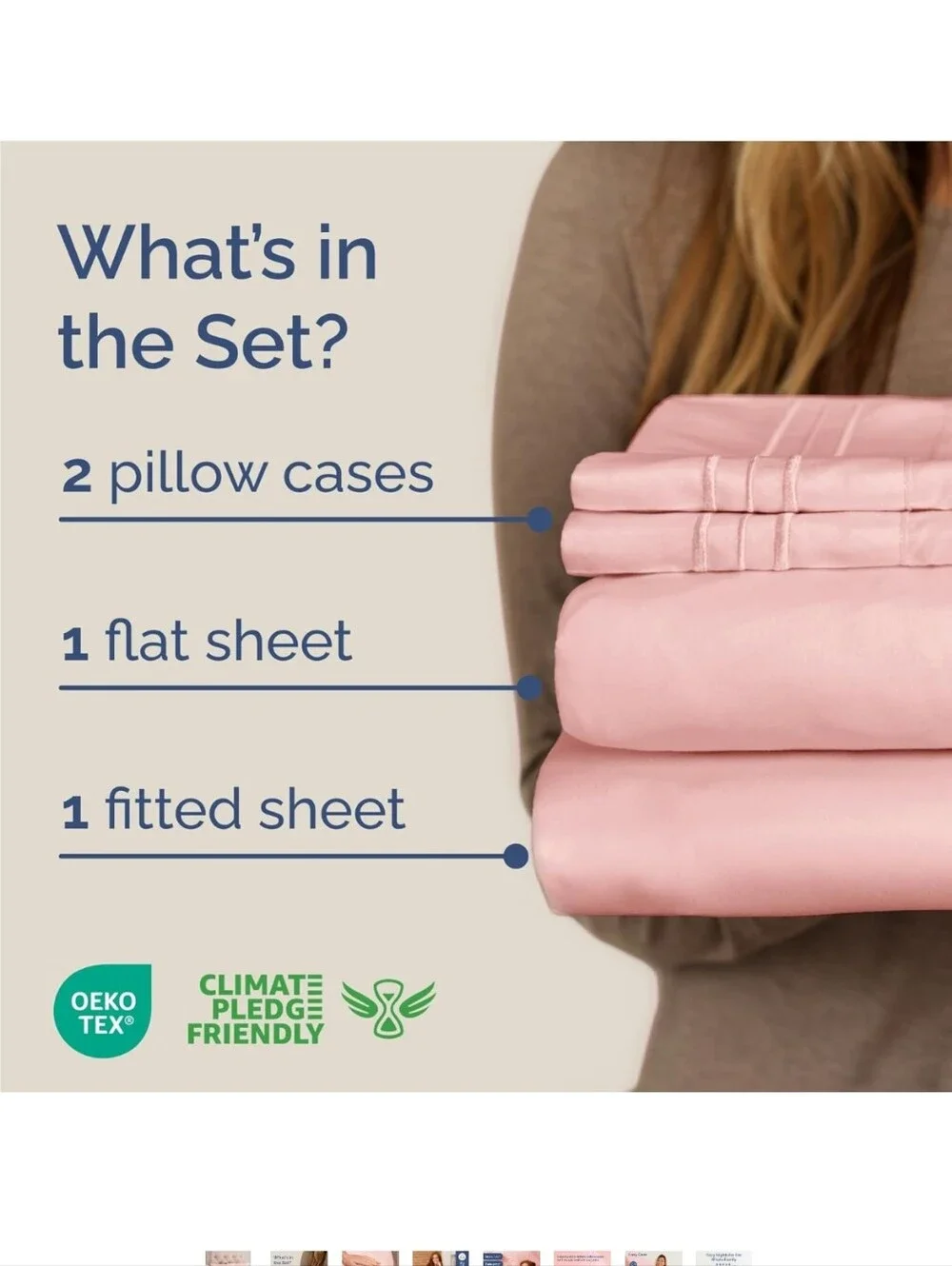 Full Size 4 Piece Deep Pockets Sheet Set Baby Pink NEW IN PACKAGE